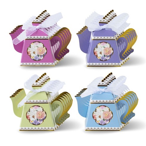 Kate Aspen Tea Time Party Favor Box Assorted set Of 24 28623na Target