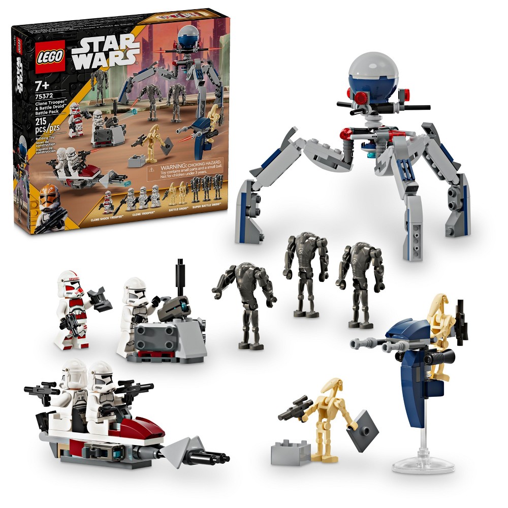 Photos - Construction Toy Lego Star Wars Clone Trooper & Battle Droid Battle Pack 75372 