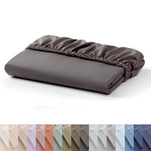 LISM 100% Cotton Fitted Sheet Deep Pocket Fitted Sheet, Fits Mattress Upto 16" - 1 of 4