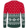 Ugly Christmas Sweaters for Men Long Sleeve Crew Neck Knitted Pullover Snowflakes Print Knitwear - 3 of 4