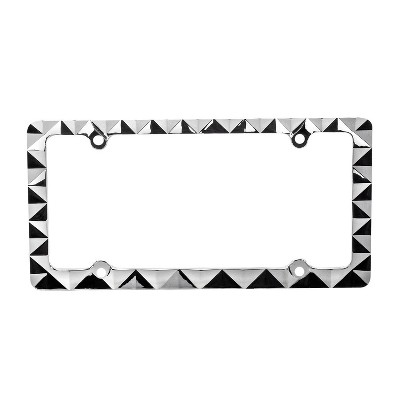 Pilot Automotive Diamond License Plate Frame Black