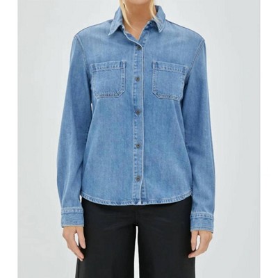 Women's Classic Fit Denim Shirt - HIDDEN