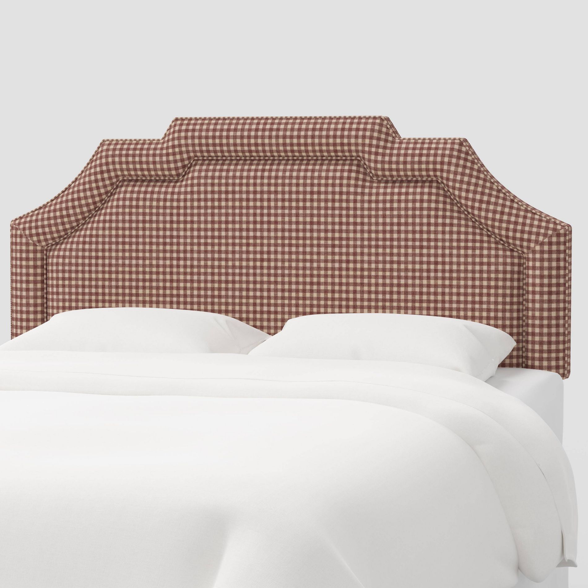 Full Notched Headboard in Whitaker Gingham Berry - Threshold™ designed with Studio McGee