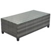 CAVINAS Outdoor Couch Set with Rectangular Coffee Table, Wicker Round Patio Sofa Set, All-Weather Curved Sectional Furniture Set for Garden - 3 of 4