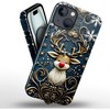BONGEEK Case Compatible with iPhone 15,Scratch Resistant Hybrid 2-Layer Hard Shell Bright Phone Case,Christmas Snowflake Reindeer Lovely - 2 of 4