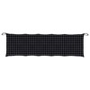 vidaXL Garden Bench Cushion Black Check Pattern 70.9 in.x19.7 in.x2.8 in. Oxford Fabric - 4 of 4