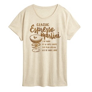 Women's - Instant Message - Espresso Martini Short Sleeve Graphic T-Shirt - 1 of 4