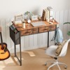 NicBex 32" Computer Desk with 2 Drawers,Small Home Office Writing Desk with Side Bag,Headphone Hook,Work Desk for Living Room,Bedroom,Office - 2 of 4