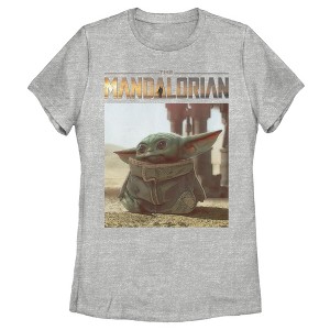 Women's Star Wars The Mandalorian The Child Scene T-Shirt - 1 of 3