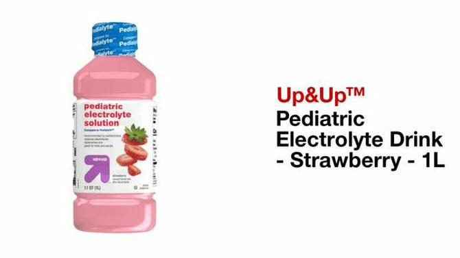 Pediatric Electrolyte Drink - Strawberry - 33.8 fl oz - up &#38; up&#8482;, 2 of 10, play video