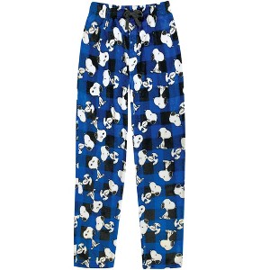 Collections Etc Snoopy Buffalo Print Pants - 1 of 4