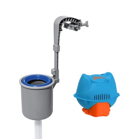 Hey! Cool Pool Flip Plop Floating Mineral and Chlorine Dispenser for Pool Care + Bestway Above Ground Swimming Pool Surface Skimmer for Debris Cleanup - image 1 of 4