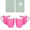 Elanze Designs Daffodil Flower Hello Spring 10 Ounce Ceramic Laser-Etched Engraved Drinkware Mug, Metallic Princess Pink - 3 of 4