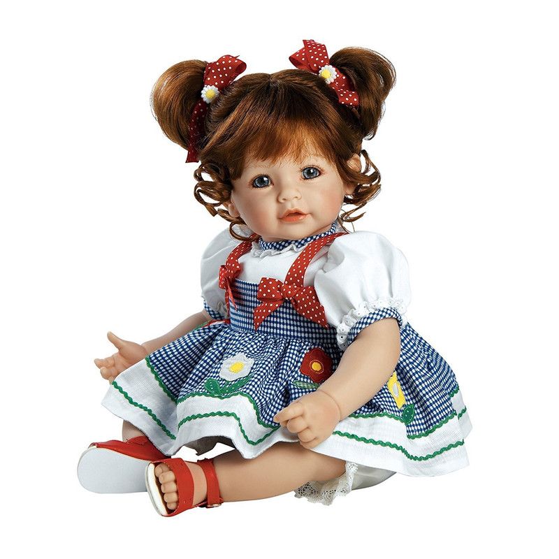 Adora Realistic Baby Doll Daisy Delight Toddler Doll - 20 inch, Soft CuddleMe Vinyl, Auburn Red Hair, Blue Eyes, 1 of 7