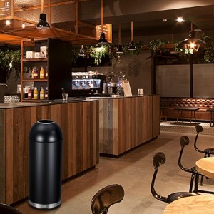 65 L / 17 Gal Open Top Trash Can Commercial Grade Heavy Duty Brushed Stainless Steel for Outdoor | Kitchen Waste Bins Home House Family - 1 of 4