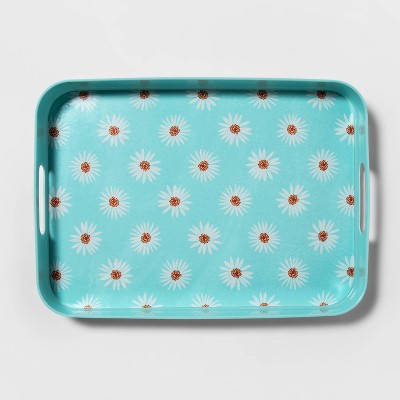 18" x 13" Melamine Floral Printed Rectangle Serving Tray - Sun Squad™