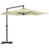 PAGED Rectangle Patio Umbrella Modern Market Umbrella with Push Button Tilt, Crank and 6 Ribs for Garden and Poolside, Base Not Included - 4 of 4
