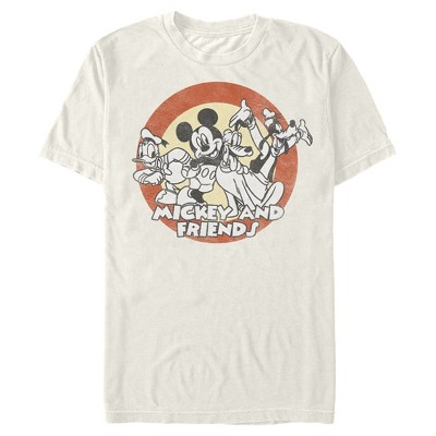 Men's Mickey & Friends Disney Donald Duck Pop Art Portrait Moody T-Shirt -  Beige - Small