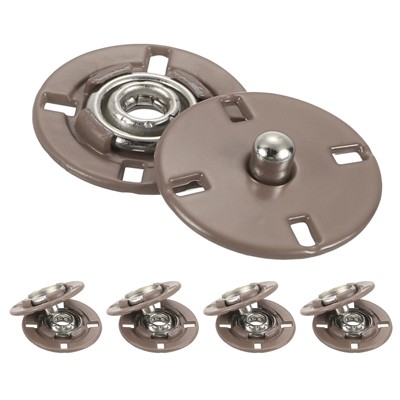 Unique Bargains Alloy Invisible Durable High Hardness Buckle Fasteners Press Studs Buttons 5 Pcs