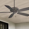 60" Minka Aire Rustic Farmhouse Indoor Outdoor Ceiling Fan Smoked Iron Wet Rated for Patio Exterior House Porch Gazebo Garage Barn - 2 of 4