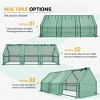 EAGLE PEAK Tunnel Greenhouse,Zipper Doors,Green PE Cover - 2 of 4