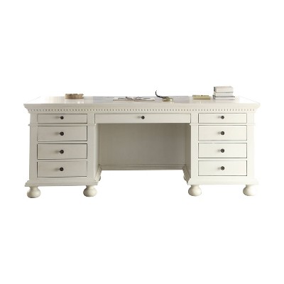 Gustave Executive Desk Cream - Acme Furniture
