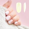 Unique Bargains Women's Oval Shape Fake Nails Beige 1 Set - 4 of 4