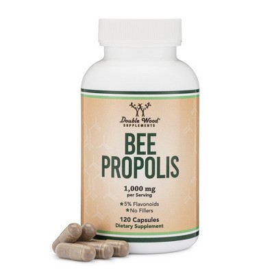 Bee Propolis - 120 X 500 Mg Capsules By Double Wood Supplements - High ...