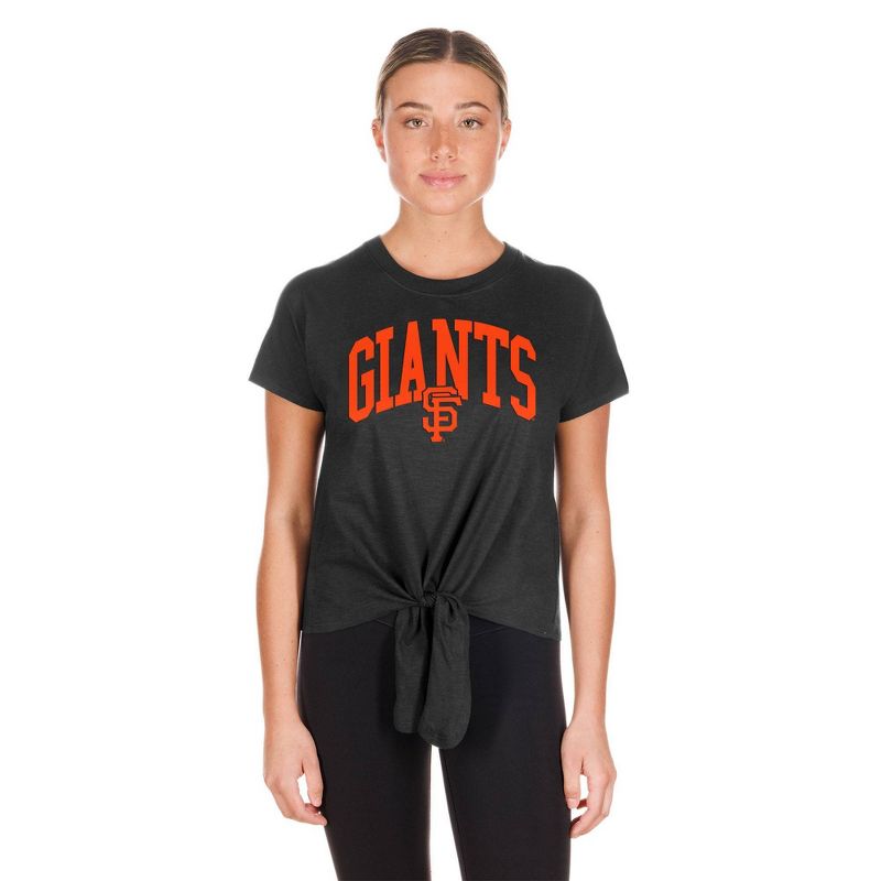 MLB San Francisco Giants Women&#39;s Front Knot T-Shirt, 5 of 7
