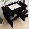 35.4" Wall-Mounted Bathroom Vanity with Faux Marble Top, Undermount Ceramic Sink, Floating Cabinet (Faucet Not Included) - 2 of 4