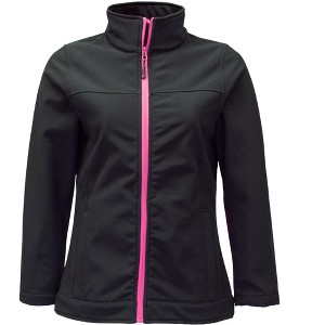 RefrigiWear Women's Warm Softshell Jacket Full Zip with Micro Fleece Lining - 1 of 4