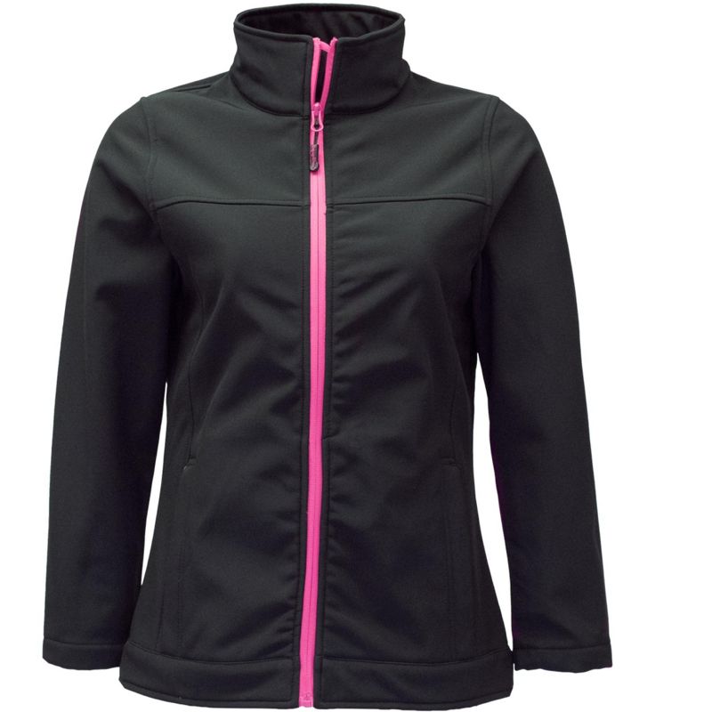 RefrigiWear Women's Warm Softshell Jacket Full Zip with Micro Fleece Lining, 1 of 8