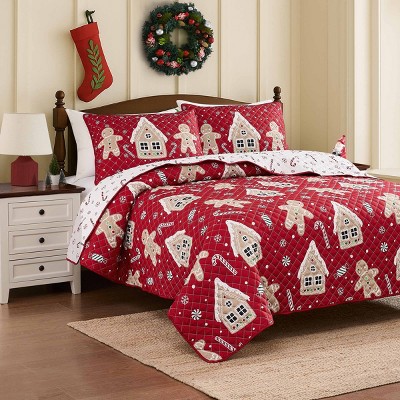 Avanti Linens Holiday Lane King Quilt Set