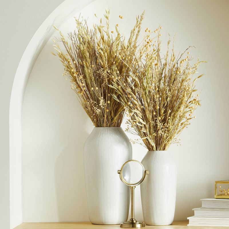 Textured Ceramic Bouquet Vase Cream - Hearth & Hand™ with Magnolia, 3 of 6