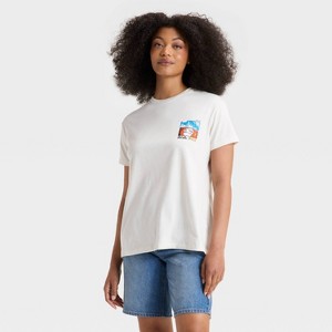 Women's Girl of Your Dreams Oversized Short Sleeve Graphic T-Shirt - Off-White - 1 of 3