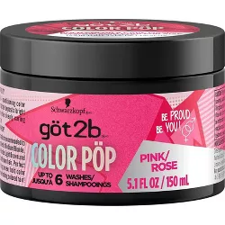 Got2B Color Pop Semi-Permanent Hair Color Mask - Pink - 5.1 fl oz