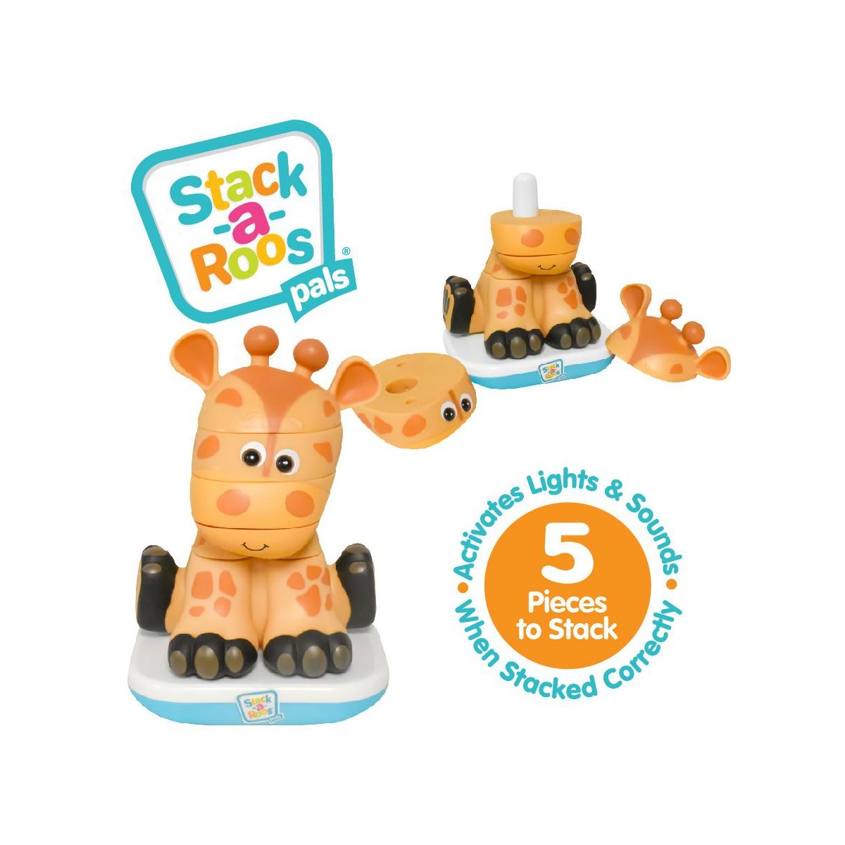 Stack-A-Roos Jungle Animal Stacking STEM Toy for Toddlers - thumbnail 5
