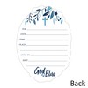 Big Dot of Happiness Confirmation Blue Elegant Cross - Shaped Fill-in Invitations - Boy Religious Party Invitation Cards with Envelopes - Set of 12 - image 3 of 4