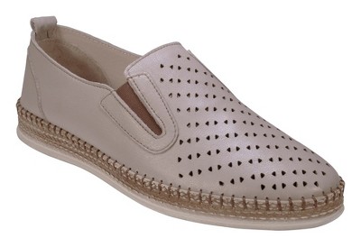 Cools 21 Amillie Perforated Memory Foam Leather Flats