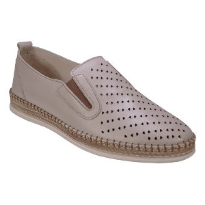 Cools 21 Amillie Perforated Memory Foam Leather Flats - 1 of 4