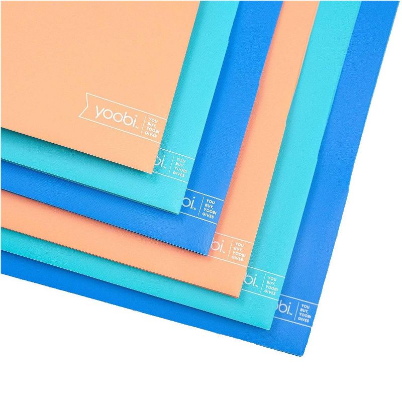 2 Pocket Plastic Folder with Prong Fasteners - Yoobi™, 5 of 10