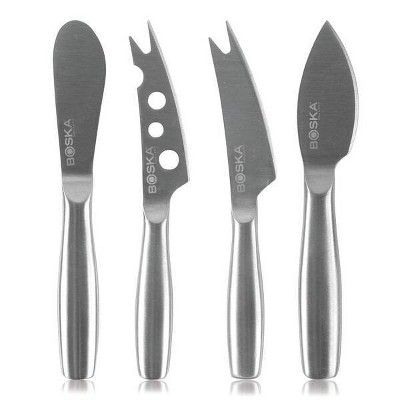 Boska 4pc Set of Stainless Steel Mini Cheese Knives