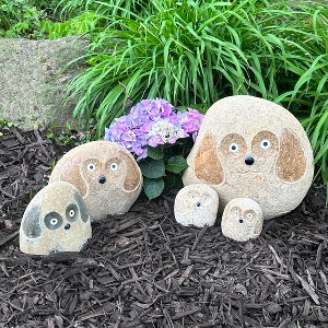 Families of Boulder Dogs – Hand-Carved Granite Dog Sculpture - 1 of 4