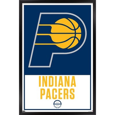 Trends International NBA Indiana Pacers - Logo 21 Framed Wall Poster Prints