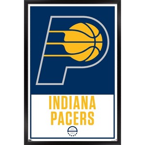 Trends International NBA Indiana Pacers - Logo 21 Framed Wall Poster Prints - 1 of 4