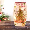 Stony Creek 7.75 In Vintage Postcard Med Vase Pre-Lit Electric Christmas Novelty Sculpture Lights - 2 of 4