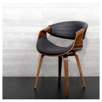 Symphony Mid Century Modern Dining/Accent Chair Black - Lumisource