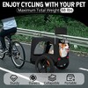 Lyngins Foldable Dog Stroller, Outdoor Heavy Duty Collapsible Pet Bike Trailer with All-Terrain Wheels & Universal Hitch, Dog Carrier Cart for Bicycle - 2 of 4