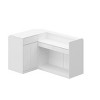 FUFU&GAGA White Display & Storage Combination Cabinet - Ideal for Cafe Counter, Shop Shelving, Home Bookshelf & Storage Unit - 3 of 4
