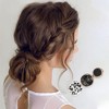 Unique Bargains Fashion Vintage Hair Clips Black Gold Tone 6 Pcs - 2 of 4